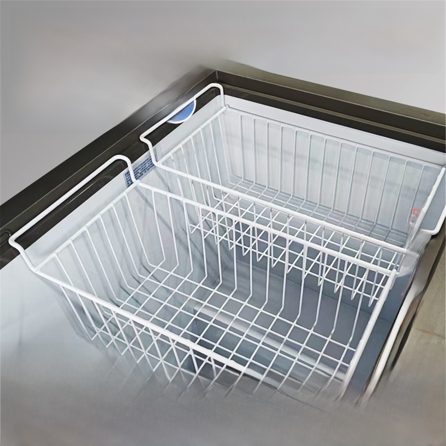 Food Storage With Dividers - Cesto interno universal para congelador, cesto