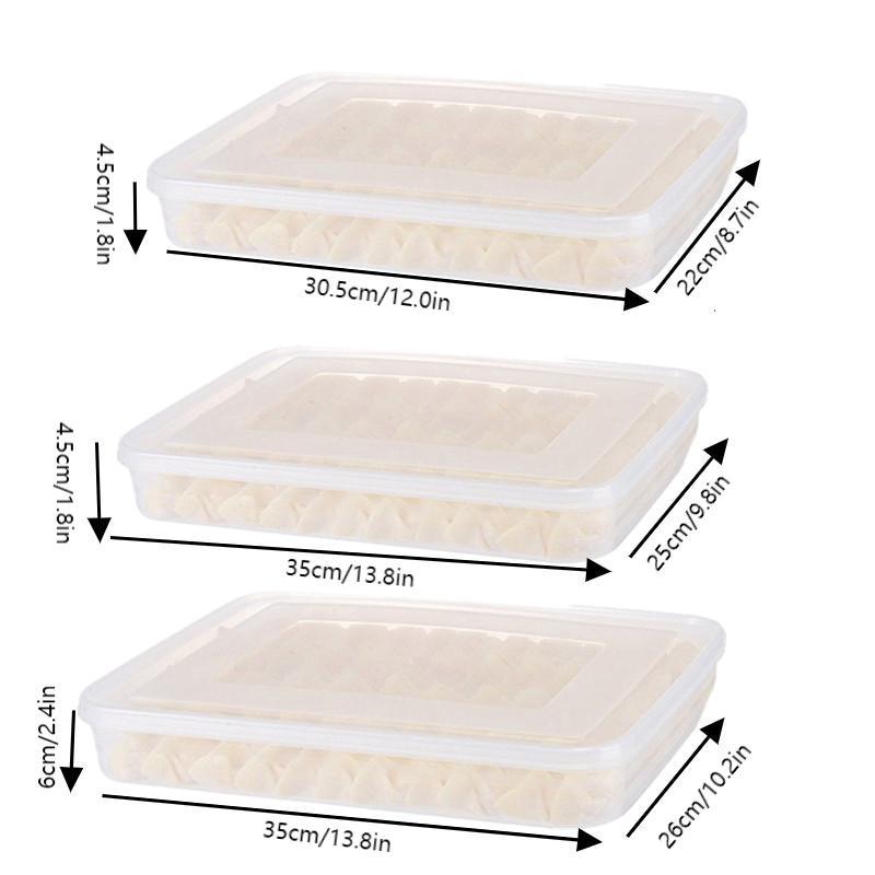 Food Storage With Dividers - Caixa Organizadora Transparente para Cozinha e