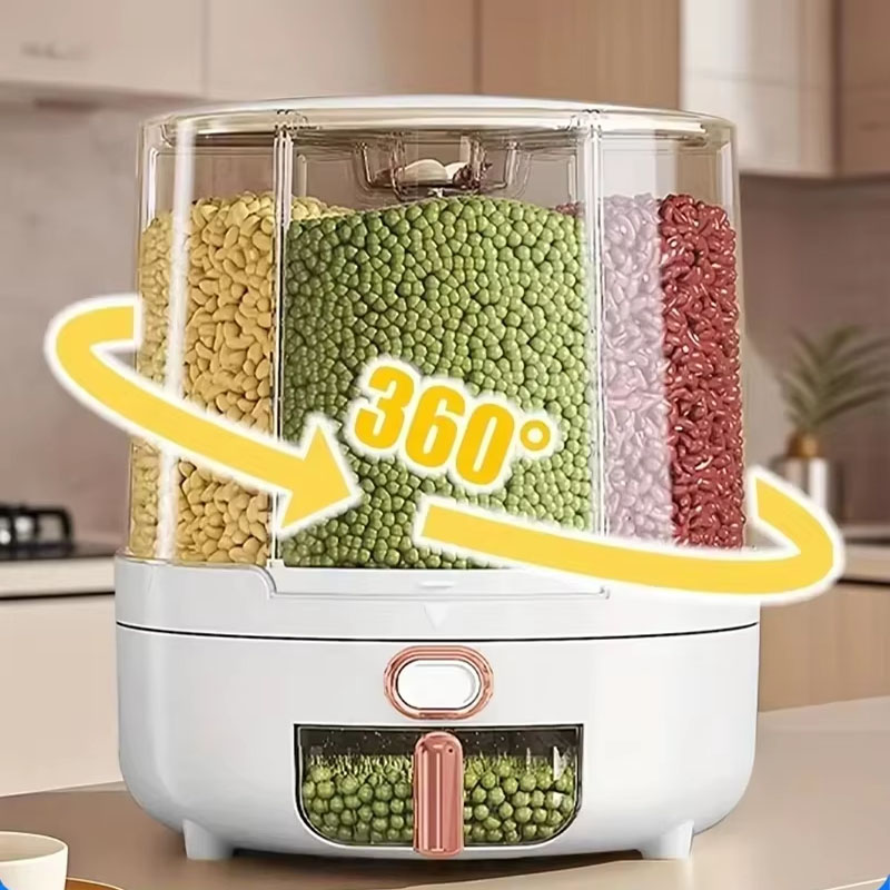 6 compartimentos 360 °   Recip - Food Storage Meals avaliação e preço