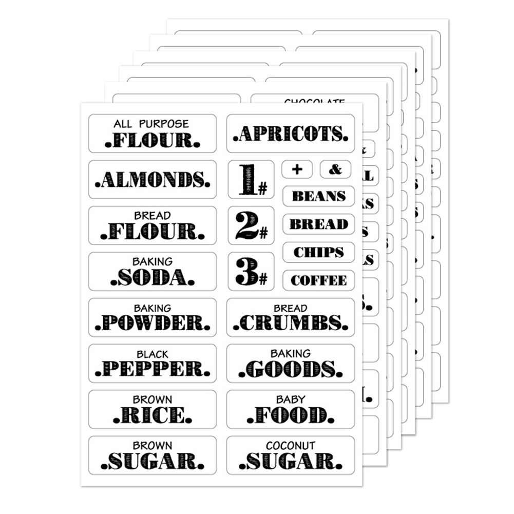 Etiqueta impermeável do frasco - Food Storage Labels avaliação e preço