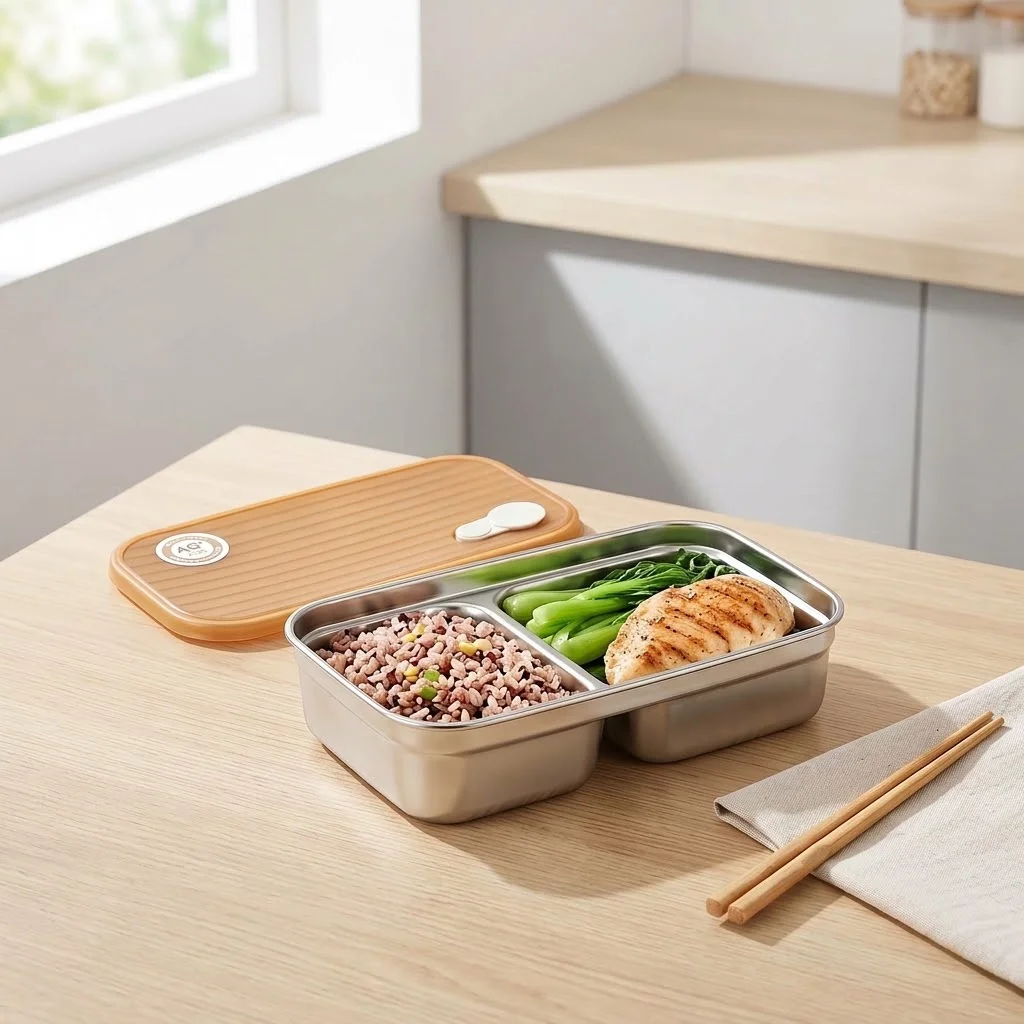 Caixa de lanche em aço inoxidá - Food Storage With Dividers avaliação e preço
