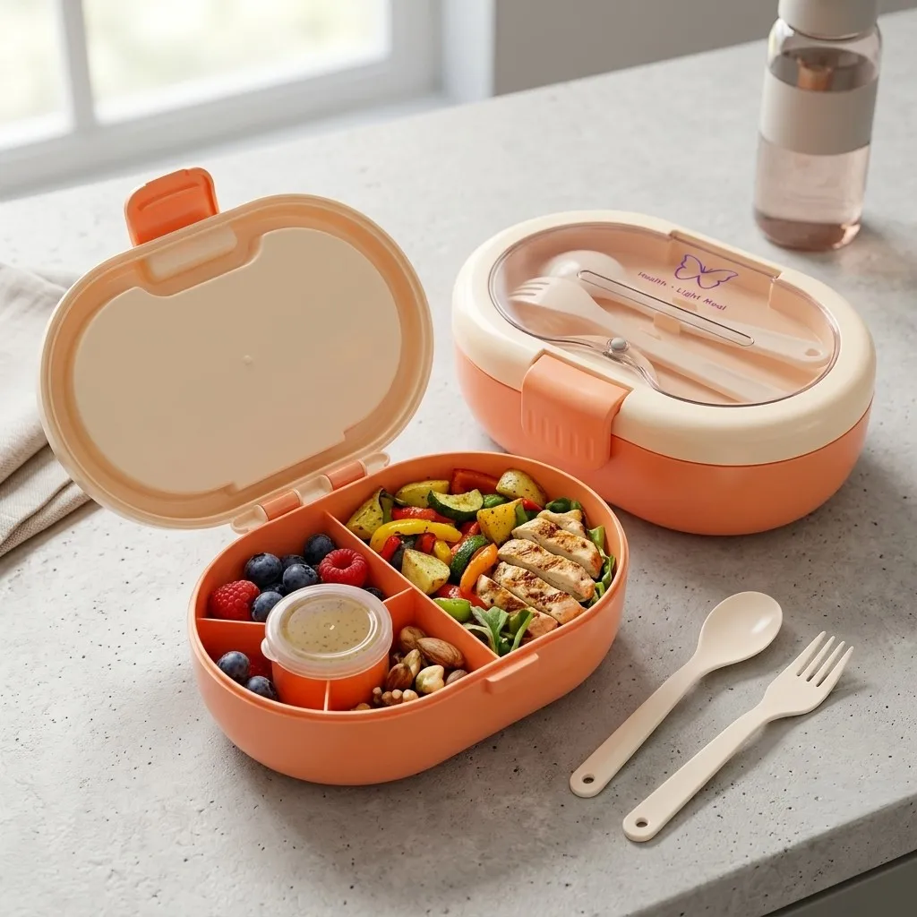 Caixa de almoço tipo bento em  - Food Storage With Dividers avaliação e preço